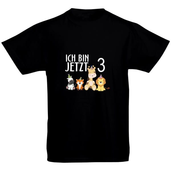Kinder T-Shirt - Ich bin jetzt 3 Zoo