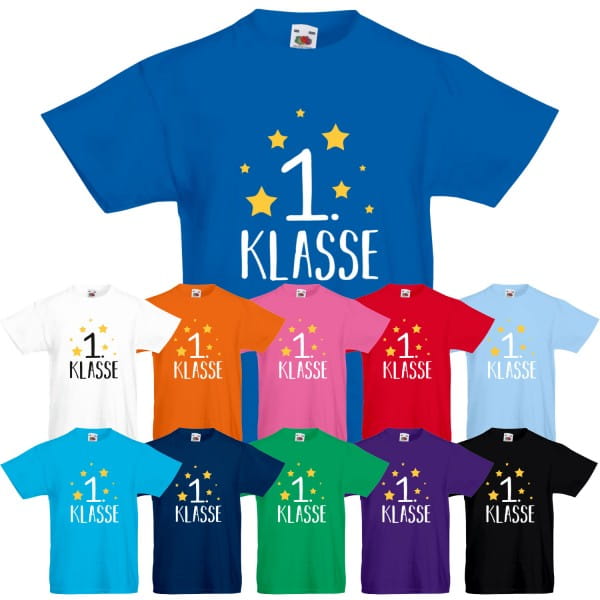Unisex Kinder T-Shirt 1. Klasse