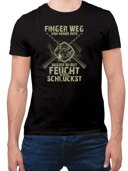 Angler-T-Shirt Herren - Finger weg von meiner Rute