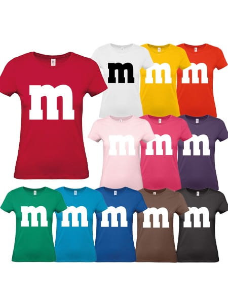 M&M Kostüm Damen T-Shirt M und M