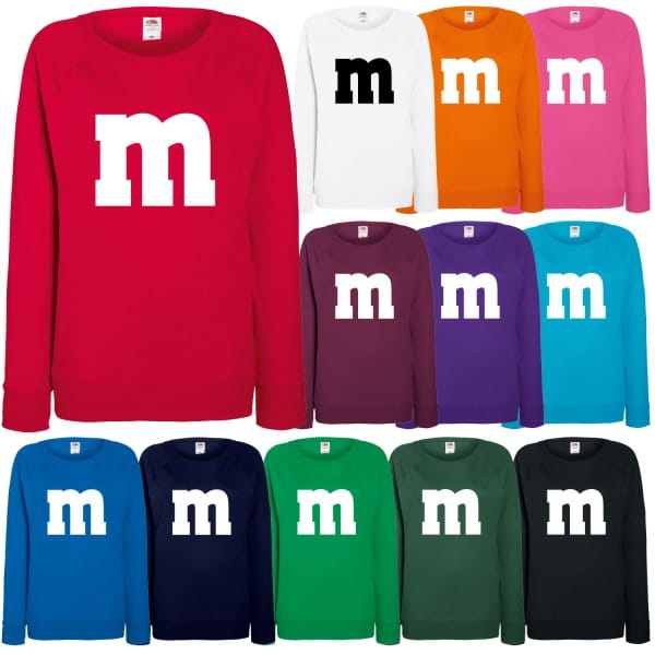 M&M Kostüm Damen Sweatshirt