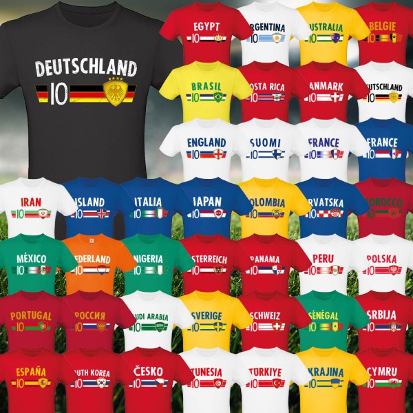 Fußball EM Unisex T-Shirt NR. 10