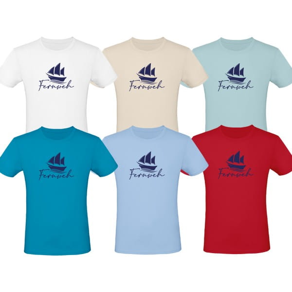 Unisex T-Shirt - Fernweh Schiff