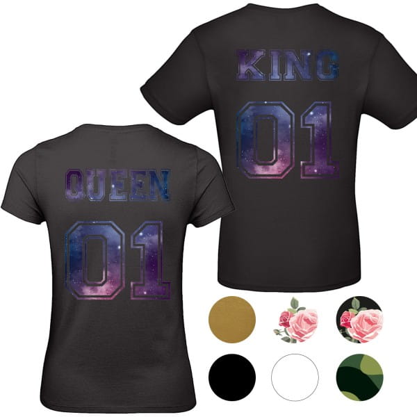 Damen & Herren T-Shirt - King & Queen - 01
